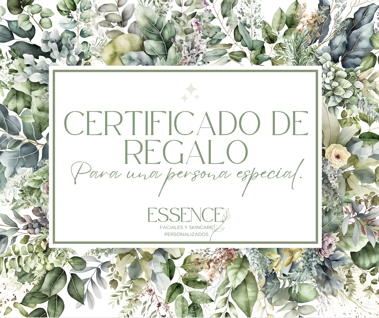 Certificado de Regalo Essence